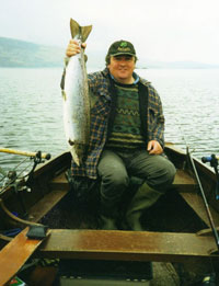 fly fishing at lough currane with Tom O'Shea