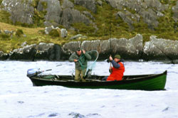 fly fishing at lough currane with Tom O'Shea