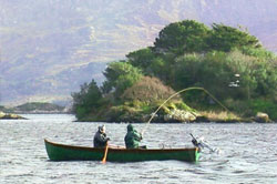 fly fishing at lough currane with Tom O'Shea