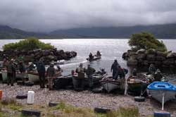 fly fishing at lough currane with Tom O'Shea