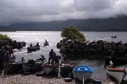 fly fishing at lough currane with Tom O'Shea